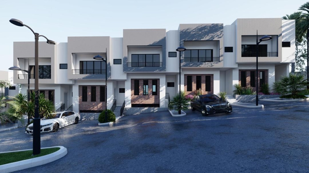 Rendering of the Kubwa terraced housing development